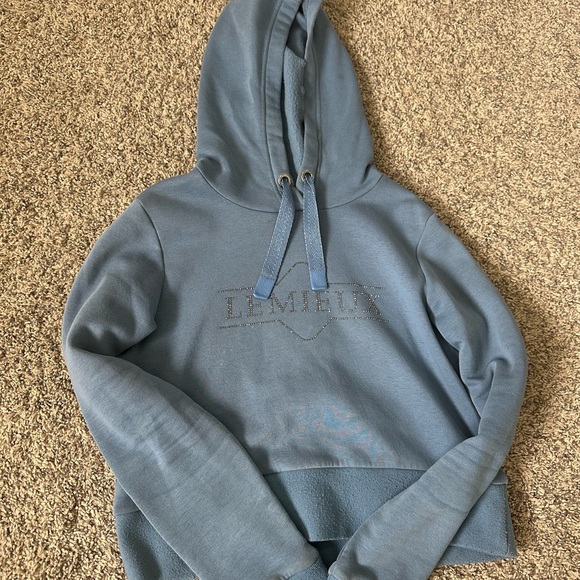 Lemieux ice blue cropped hoodie & hedgehog socks - Picture 3 of 4